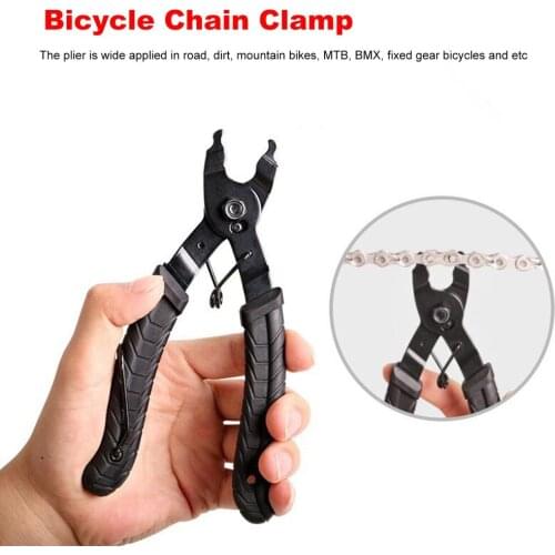 Bicycle Chain Clamp Anti-skid Quick Link Button Mount Rivet Closure Overhaul Removal Install PlierBike Repair Service Tool