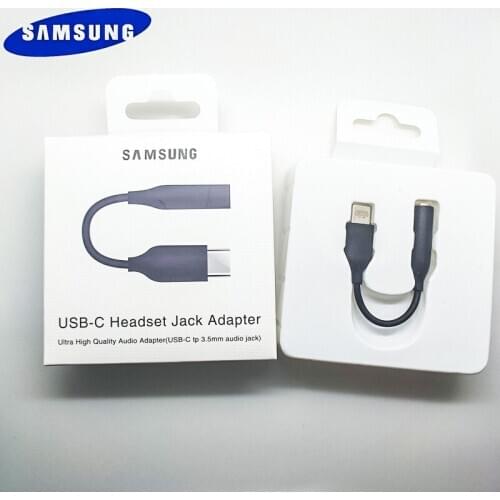 SAMSUNG Type C 3.5 Jack Earphone Cable USB C to 3.5mm AUX Headphones Adapter For SAMSUNG Galaxy Note 10 Plus 10+ A90 A80 A60 A70