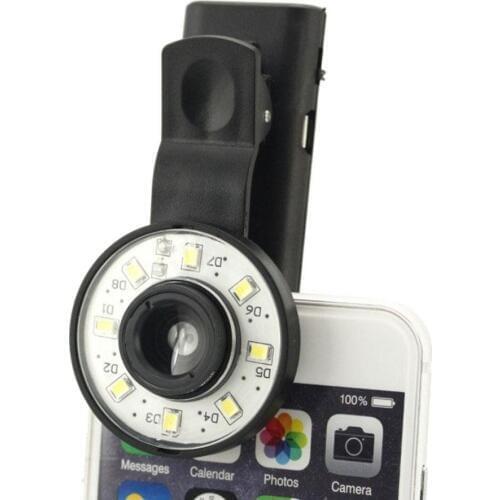 Lens Kit, Selfie, [Adjustable Brightness][3 Filter] Portable Camera Ring Flash