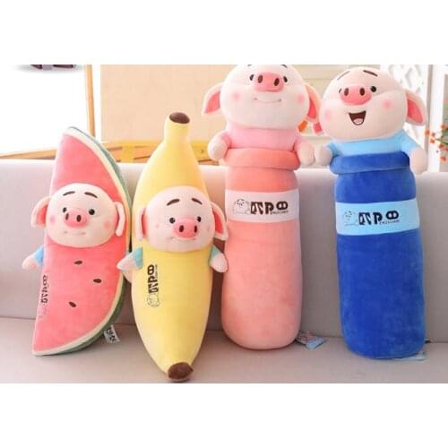 Creative Lovely Toy Banana Pillow Cushion Soft Stuffed Plush Baby Doll Toy Cartoon Fruit Pillow Sofa Cushion Kids Girls