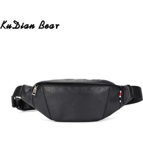KUDIAN BEAR Men's Black Bags