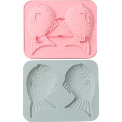 Cartoon Taiyaki Silicone Mold Fondant Chocolate Jelly Candy Mold Cake Decorating Tools Baking Accessories Kitchen Bakeware