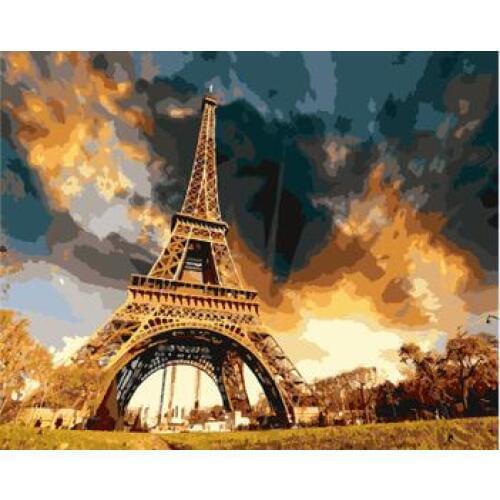Eiffel Tower landscape Paint By Number Kit Diy Acrylic Painting On Canvas cuadros decoracion for home decor