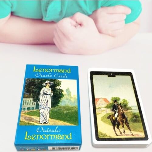 2021 New Lenormand Oracle Cards English Version Tarots 44-Card Deck Divination Fate Board Game Family Party Drop Ship