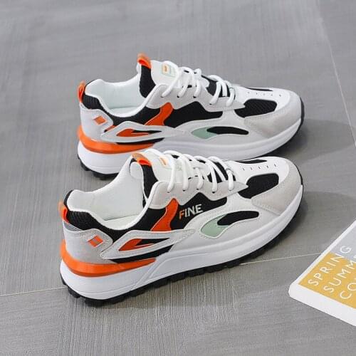 New breathable mesh non-slip soles fashion casual sports womens shoes Korean version of the wild style net red daddy shoes