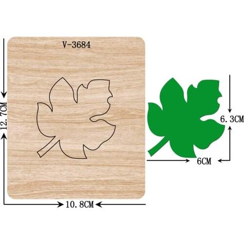 New leaf wooden dies cutting dies for scrapbooking Multiple sizes V-3684