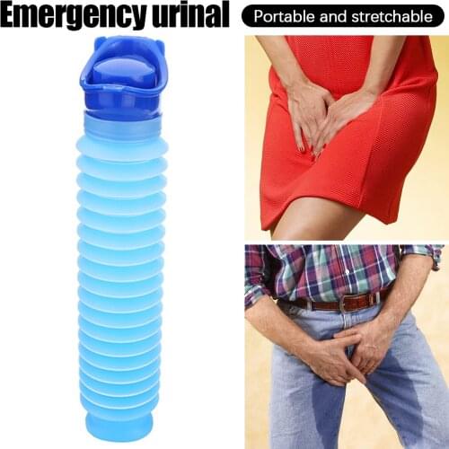 1pc 750ml Portable Adult Urinal Outdoor Camping Travel Urine Car Urination Pee Soft Toilet Urine Help Men Women Toilet
