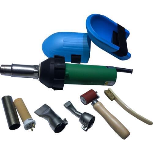 Professional Heat Gun 1600W Handheld Plastic Welding Gun Hot Air Gun With Blue Knee Pads