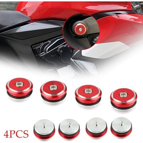 Motorcycle Frame Hole Cover Insert Plug Cap Cover Accessories For Ducati Panigale 899 959 1199 1199S 1299 1299S Panigale V4 S