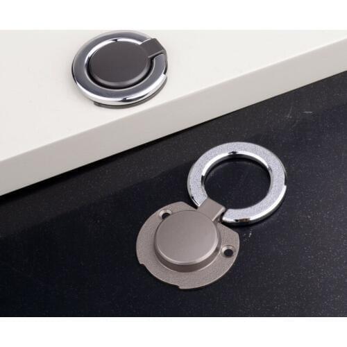 Hidden Door Handles Silver Kitchen Cabinet Knobs and Handles Furniture Metal Wardrobe Cupboard Handle Closet Drawer Knobs Pulls