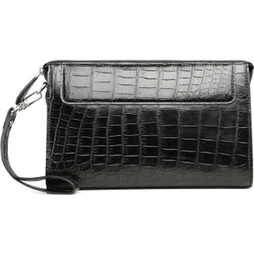 Xingmengda new crocodile leather men bag handbags male bag large capacity Hand caught business envelope bag men clutch bag