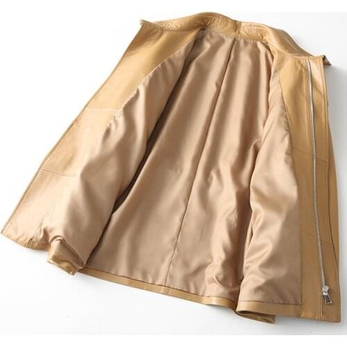 Real Leather Jacket 2020 Autumn Jacket Women 300% Genuine Sheepskin Coat Female Long Trench Coats Korean Jackets MY3875