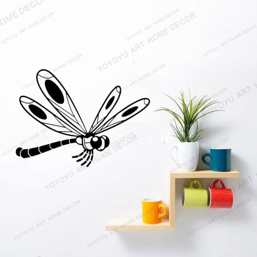 Animal Insect Dragonflies Art Funny Wall Decal Vinyl Background Sticker Children Kids Room Decor Removable Wallpoof CX1083