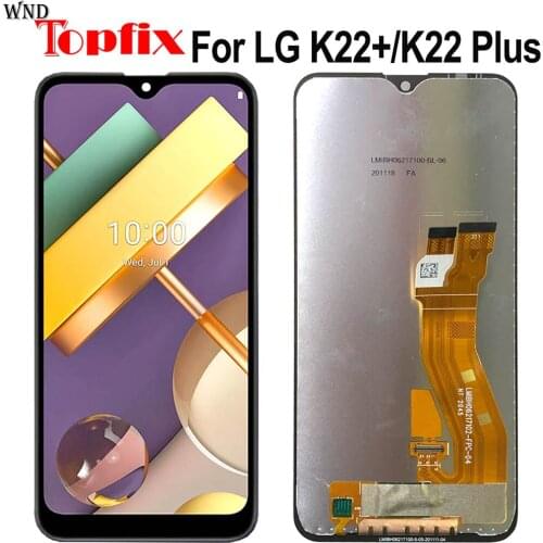 For LG K22+ LM-K200BAW LCD 6.2'' Touch Screen Digitizer Replacement With Frame For LG K22 Plus Touch Screen K12 Plus LCD Display