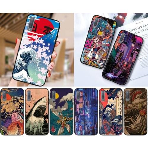 Zororong Japanese cartoon pub Dragon wave anime Phone Case For Samsung Galaxy S10 20 Note10 20 A30 50 70 71 Plus Ultra