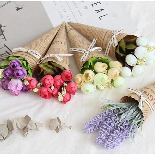 1 Bouquet Artificial Fake Flower Ornament Camera photo Shoot Decoration Gadget photographed props Home Party Decor Home Garden