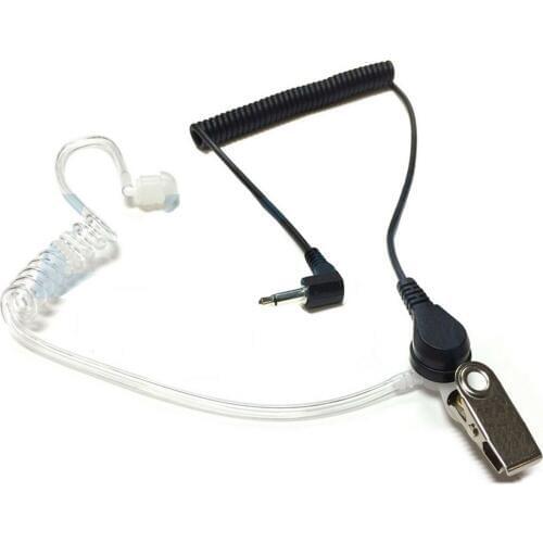 1 Pin Earpiece For Kenwood Speaker Shoulder Lapel Microphone 3.5MM Listen Only Coiled Ear Piece Headset KMC-41M KMC-42WM