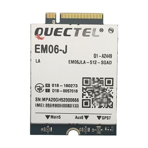 100% New&Original EM06-J EM06 LTE-A Advanced Cat6 Module with M.2 form factor 4G in the stock for Japan
