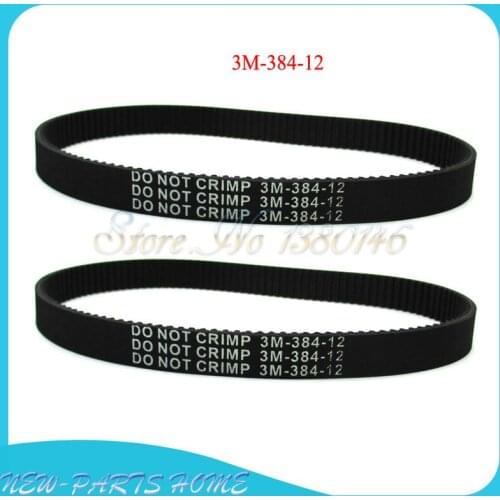 2pc 3M-384-12 Electric E Scooter Transfer Drive Belt For Pulse Charger City