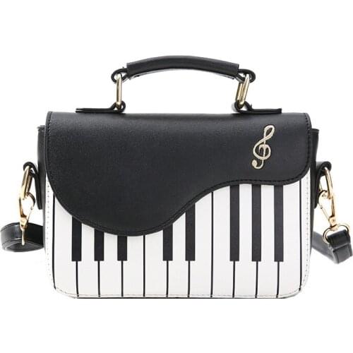 2021 Ladies Piano Keys Pu Leather HandBag Women Small Shoulder Bags Female Embroidery Crossbody Messenger Bag Drop Shipping