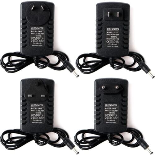 AC 100-240V To DC 24V 1A Adapter US/EU/AU/UK Plug For Ultrasonic Mist Maker