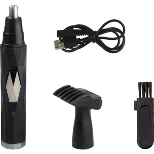 USB Rechargeable Electric Ear Nose Hair Trimmer Facial Sideburns Trimming Tool
