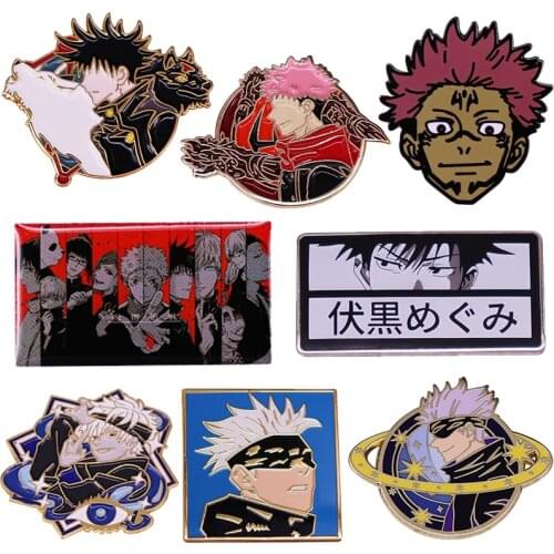 Fushiguro Megumi Gojo Satoru Sukuna Yuji Itadori Enamel pin Manga Comics Series Anime Jujutsu Kaisen Brooch Badge