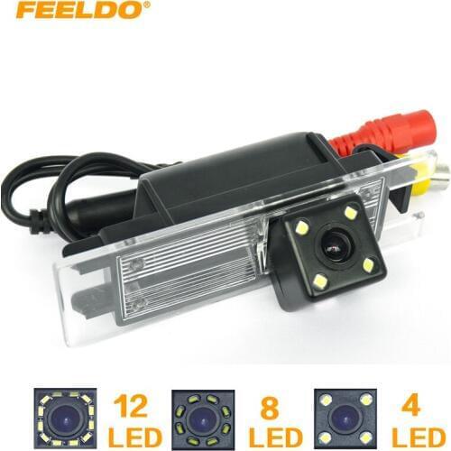 FEELDO Car Rear View Parking Camera 4/8/12LED for Buick Excelle GT/Regal Opel Vectra/Astra/Zafira/Insignia Chevrolet Malibu