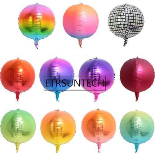 22inch 4D Gradient Color Round Balloons Colorful Global Wedding Brithday Party Decoration Helium Foil Balloons