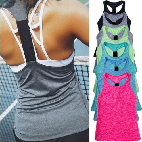 Summer Fitness Tank Top New T Shirt Loose Women T-shirt O-neck Tops Fashion Woman Clothes
