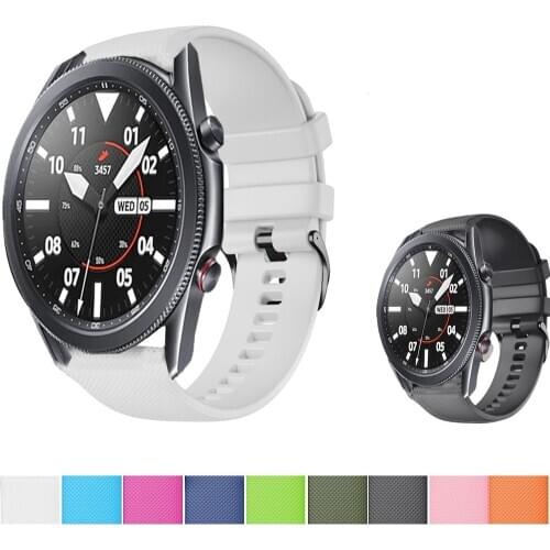 20/22mm Soft Silicone Replacement Watch for samsung galaxy watch3 41mm Bracelet Wearable accessories for galaxy watch3 45mm band