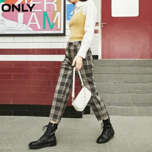 Женские брюки в клетку ONLY China At AliExpress