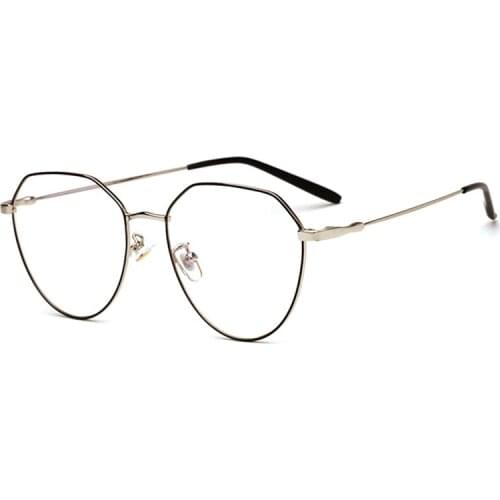 New2019 Fashion Womens frame degree eyeglasses Mens transparent glasses Heart Metal Myopia optical glasses frames Clear Len L3