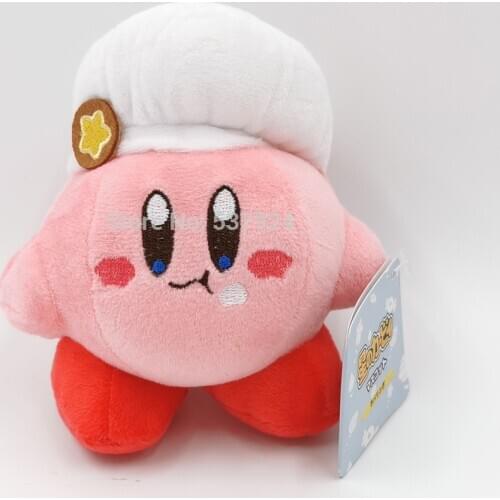 New 10Pcs Kirby Dress For Chef Cook 5" 13CM Plush Doll Keychain Pendant