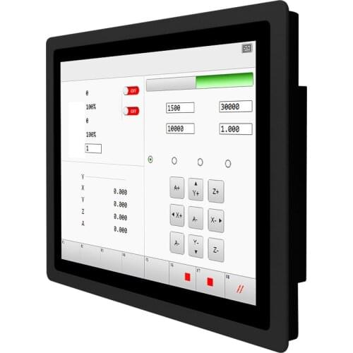 1000 nits IP65 17 inch industrial monitor, LCD monitor VGA+DVI