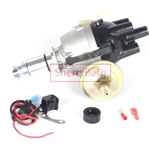 SherryBerg 25d4 Complete 25D Electronic 25D4 Distributor for Classic Mini 998cc with Electronic Ignition replace Lucas 25D 4 cyl