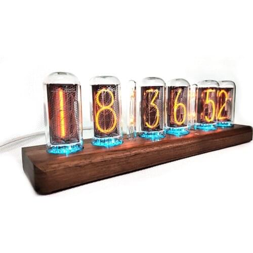 IN18 Glow Tube Clock New Diy Creative Gift bigger than IN14 with remote controller