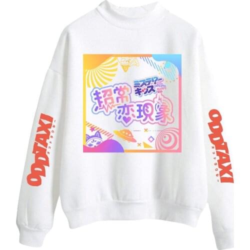WAWNI Odd Taxi Sweatshirt Fashion O-neck Cosplay Turtlenecks Men Womens Thin Sweatshirts Hip-hop Pullover Anime Clothes 2021