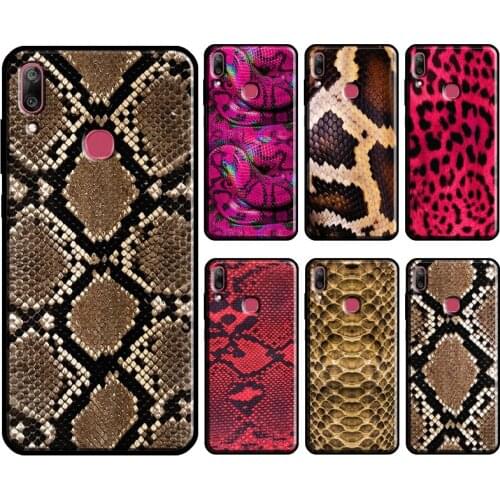 Vintage snake skin Texture For Huawei Y3 Y5 Y6 Y7 2017 2018 Y9 Prime 2019 Y7A Y6P Y5P 2020 Nova 5T 2i 3i Phone Case