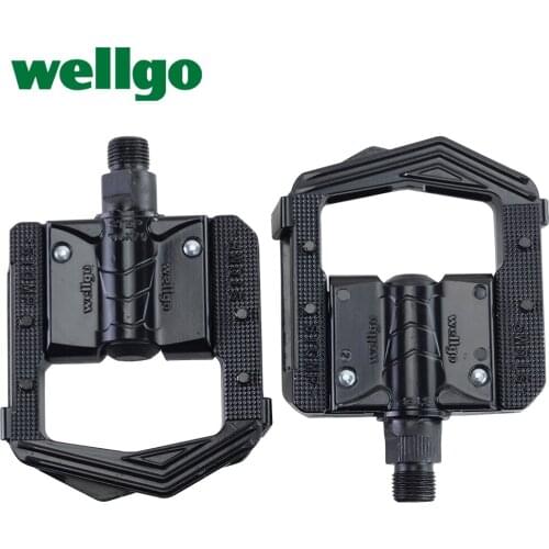 Wellgo F265 BMX Cruisers Road Bicycles Folding Bicycle Pedals MTB Mountain Bike Sealed Bearing Padel Bicycle Parts Black/Sliver