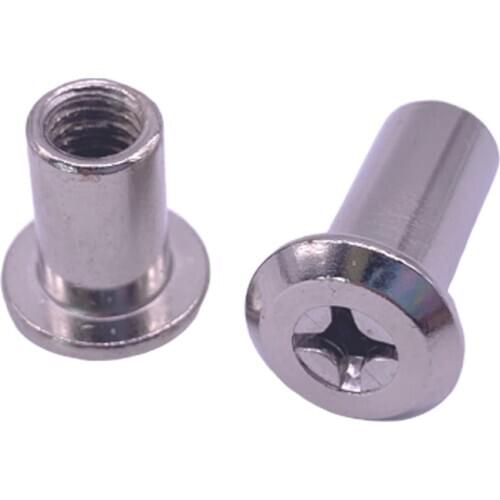 Wkooa Barrel Nuts With Phillips Drive Sleeve Furniture Hardware