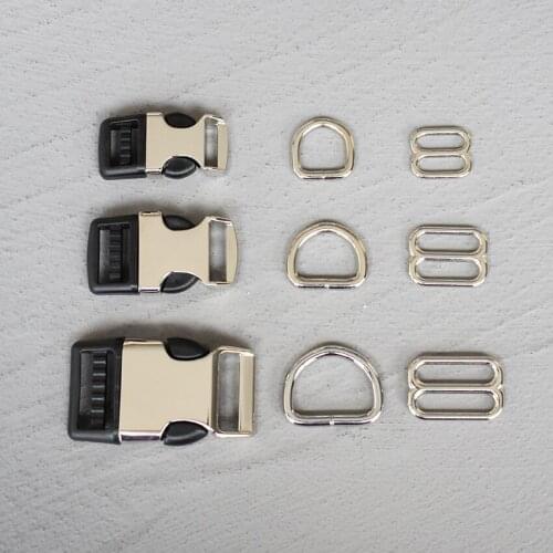 1 Set 15/20/25mm Metal Quick Side Release Buckles for Webbing Tactical Belt Safety Strong Hooks Clips DIY Outdoor Luggage