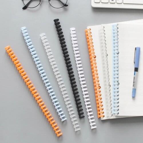 10 Pcs 30 Holes Circles Ring Spiral A4 Notebook Binding Clips Loose-leaf Paper Book Scrapbook Album Binder