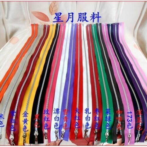 10pcs/lot Resin Zipper 3# 60cm Single Open Lock Diy Repair Replace Kids Shirt Jacket Clothing Tent Sewing Accessories