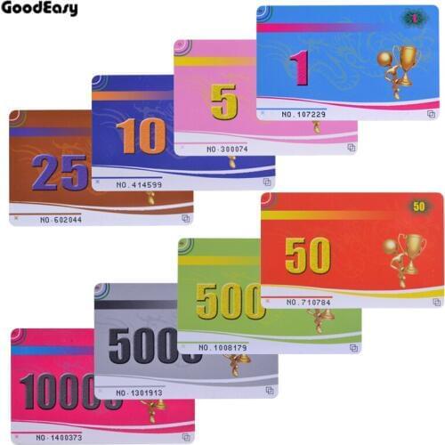 14 denomination PVC Poker Chips Card Counters PVC Cards Board Game Fun Family Party Game 250pcs/set
