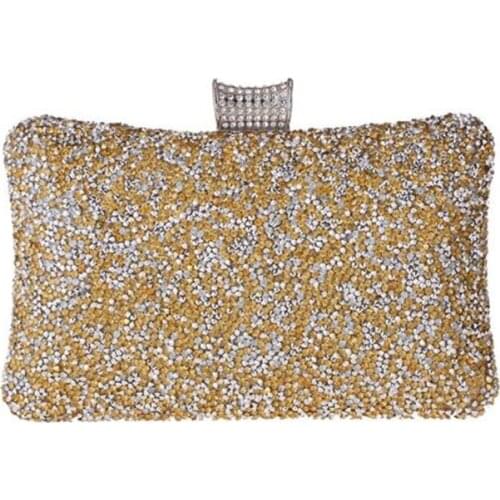 2020 women gold diamond evening bags single side clutch purse party dinner clutch wallets drop shipping M1337