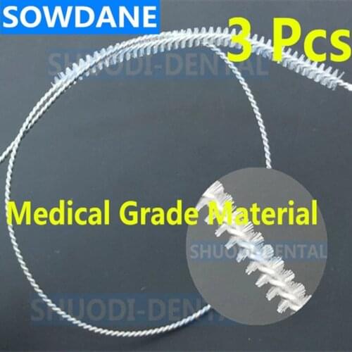 3Pcs/Set Dental Suction Pipe Cleaning Brush Bottle Suction Tube Cleaning Tool Glass Soft Brush Flexible