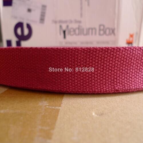 50 Yards 1.25'' 32mm #36 Wine Red Color High Quality Bag Straps Polyester Webbing