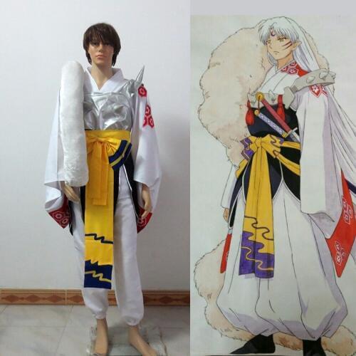 Anime Inuyasha Sesshoumaru Cosplay Costumes Full Set Uniform Halloween Costume