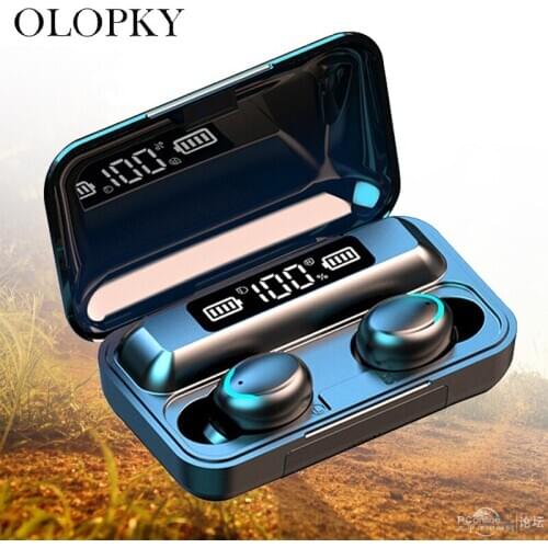 Wireless Earphones TWS Wireless Bluetooth 5.0 Headphones 2200mAh Charging Box Waterproof Earbuds Sports Earphone With Microphone